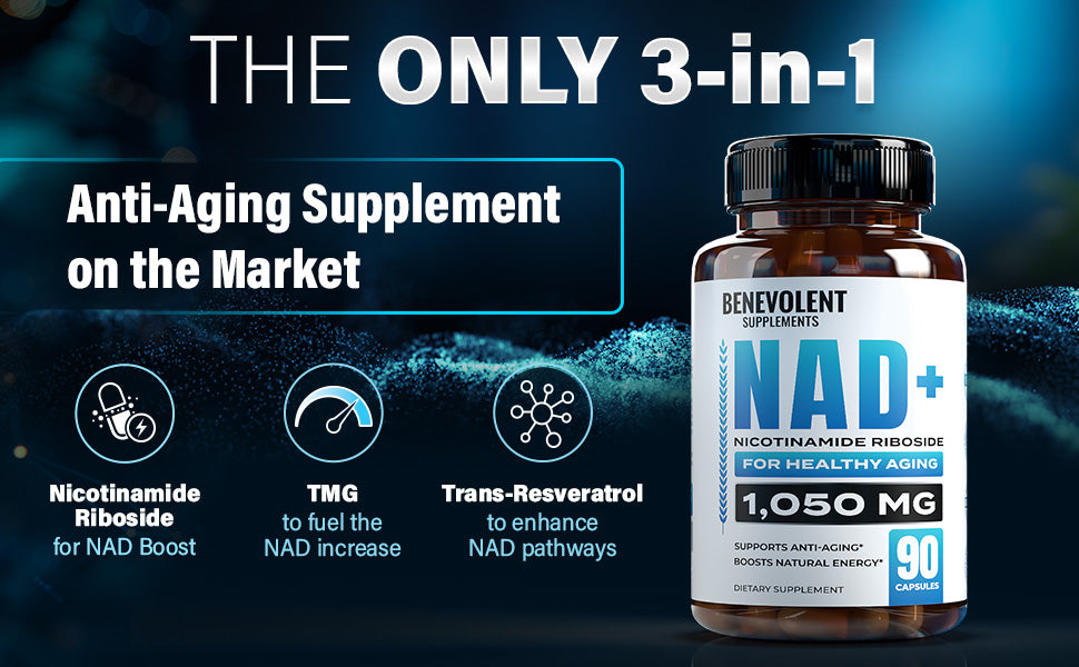 About NAD+ 1,050 mg (90 Veggie Caps)