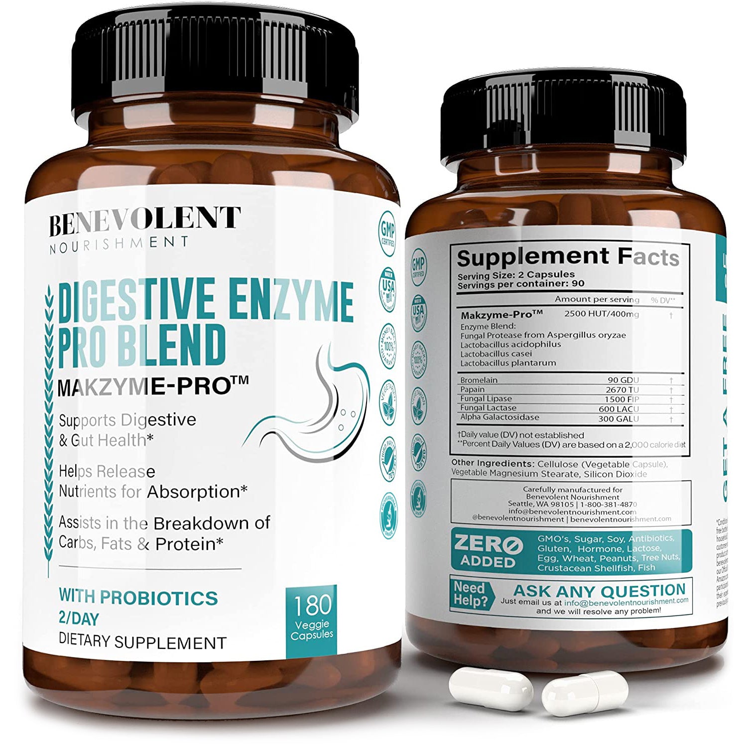 Digestive Enzyme Pro Blend Bottle