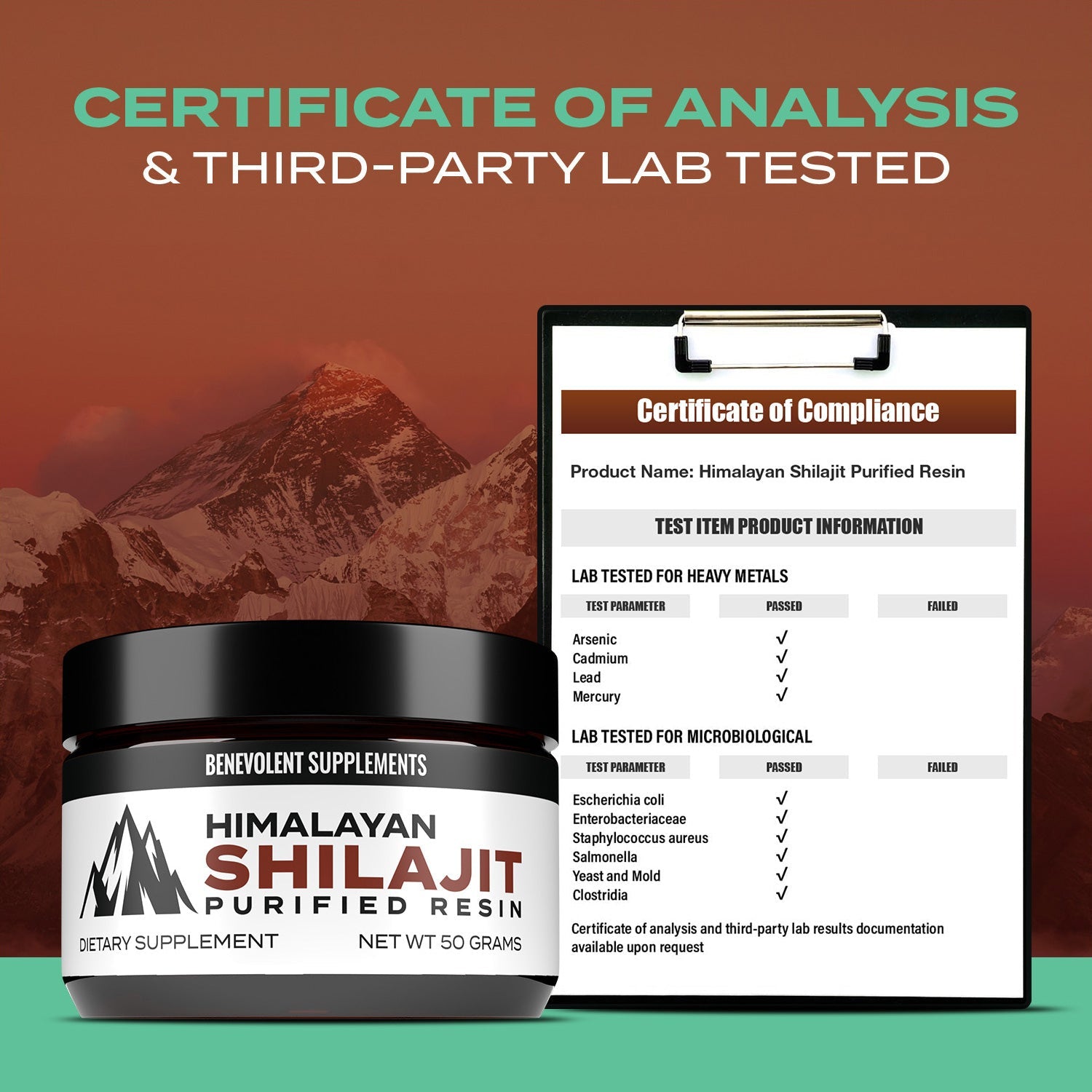 A jars of Himalayan Shilajit dietary supplement.