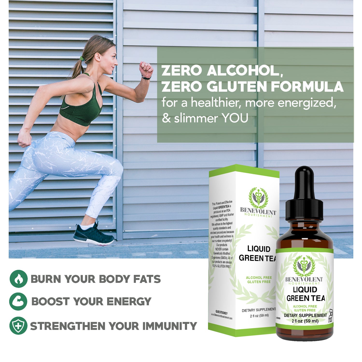 Zero alcohol, gluten free formula