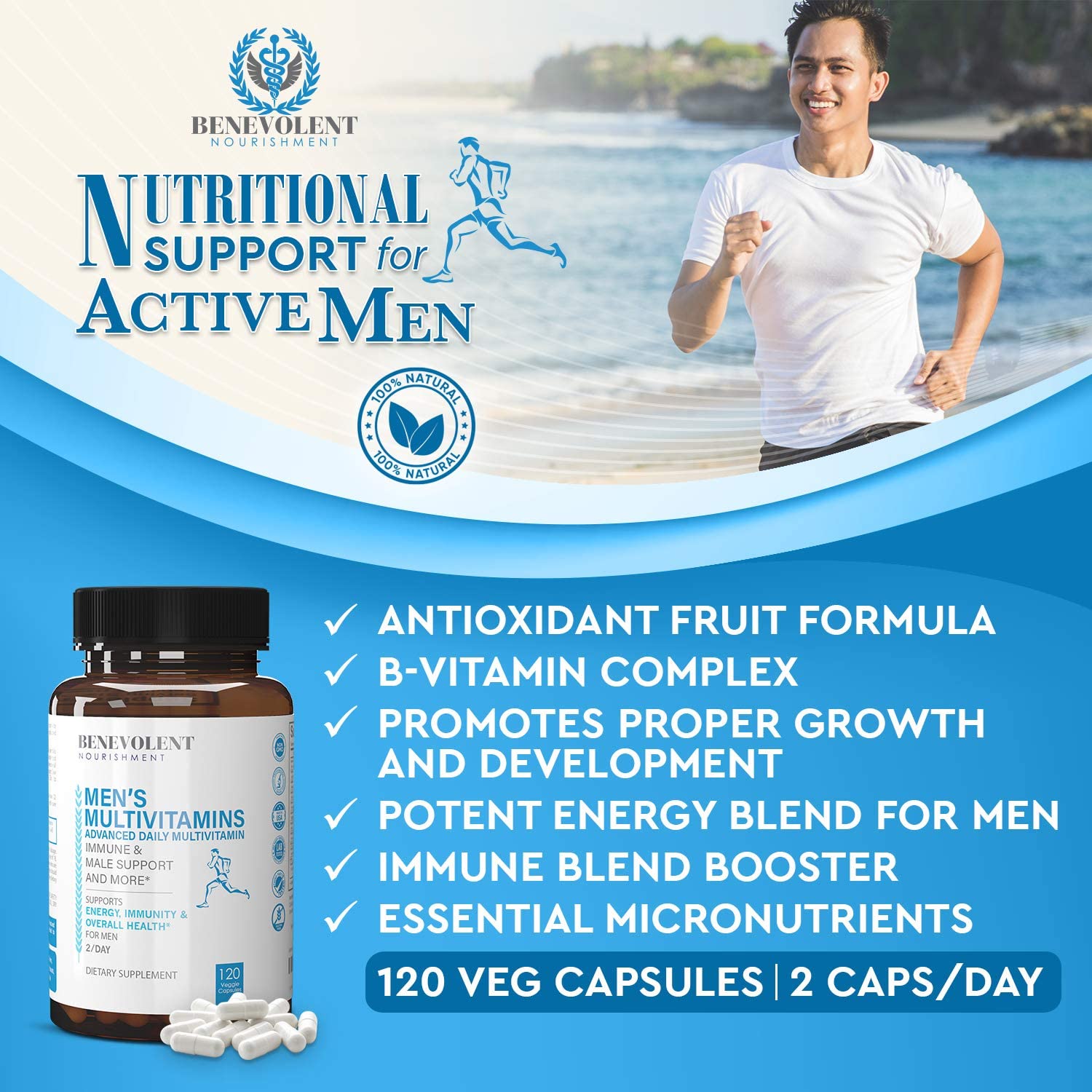 Nutritional suppor for active men