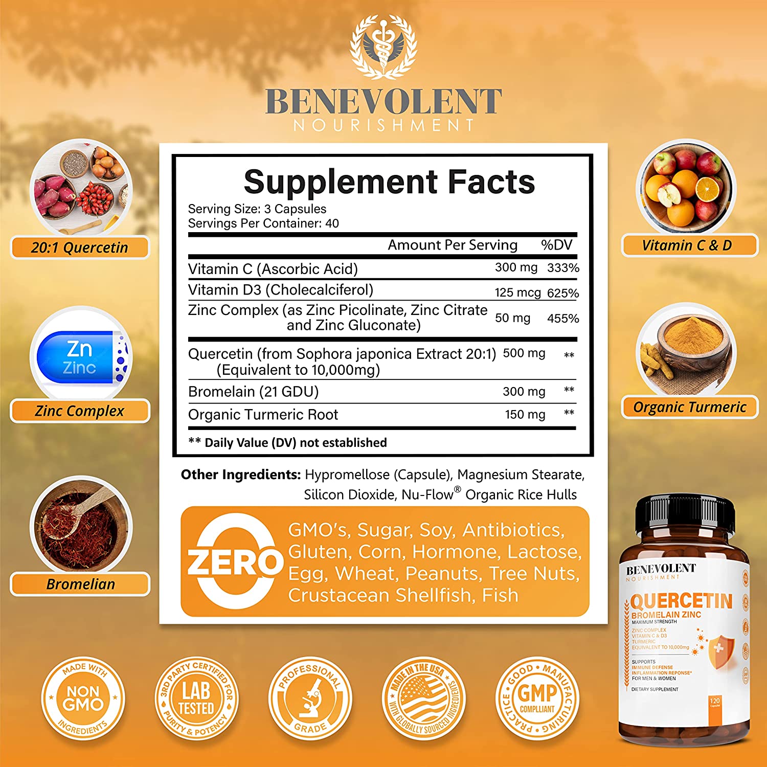 Quercetin supplement facts