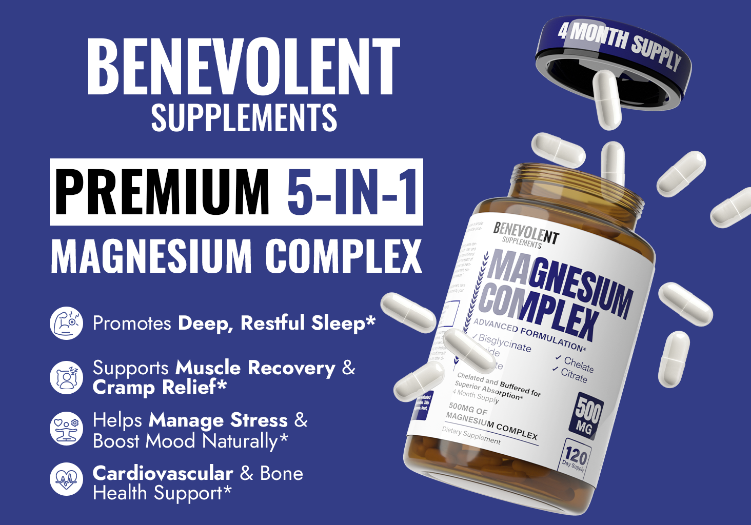 Premium 5-in-1 magnesium complex