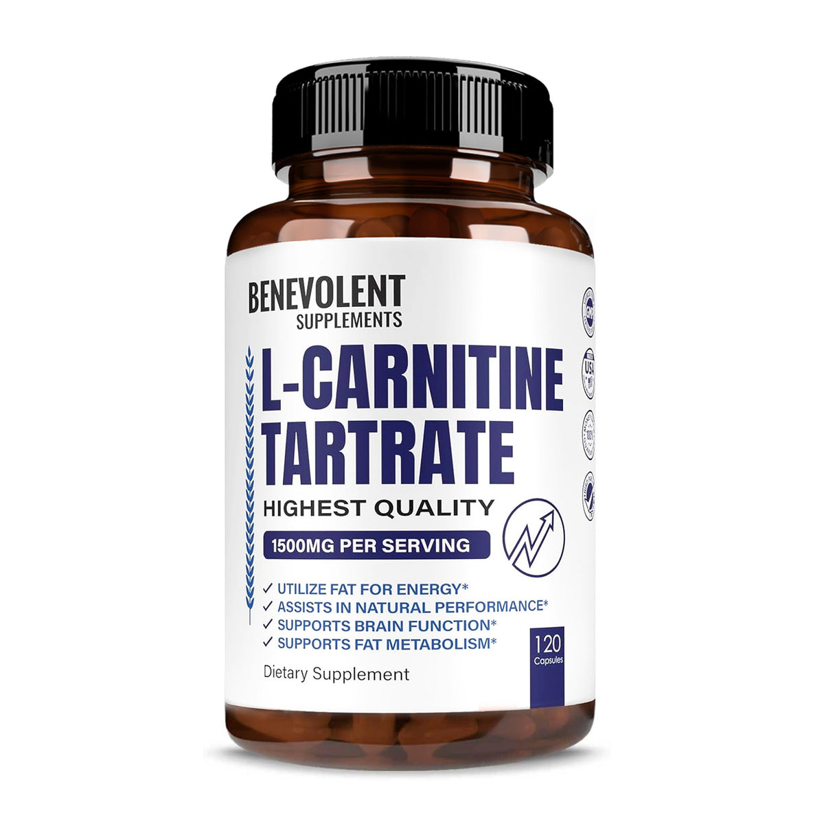l carnitine l tartrate vs l carnitine L-Carnitine Amino Acid 1,500 mg L-Glutathione Capsules Natural Antioxidant Medical Supplies Size:15 oz