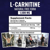 Advanced Strength L-Carnitine Supplement - 1500 MG High Potency L-Tartrate Amino Acids, 120 Veg Capsules