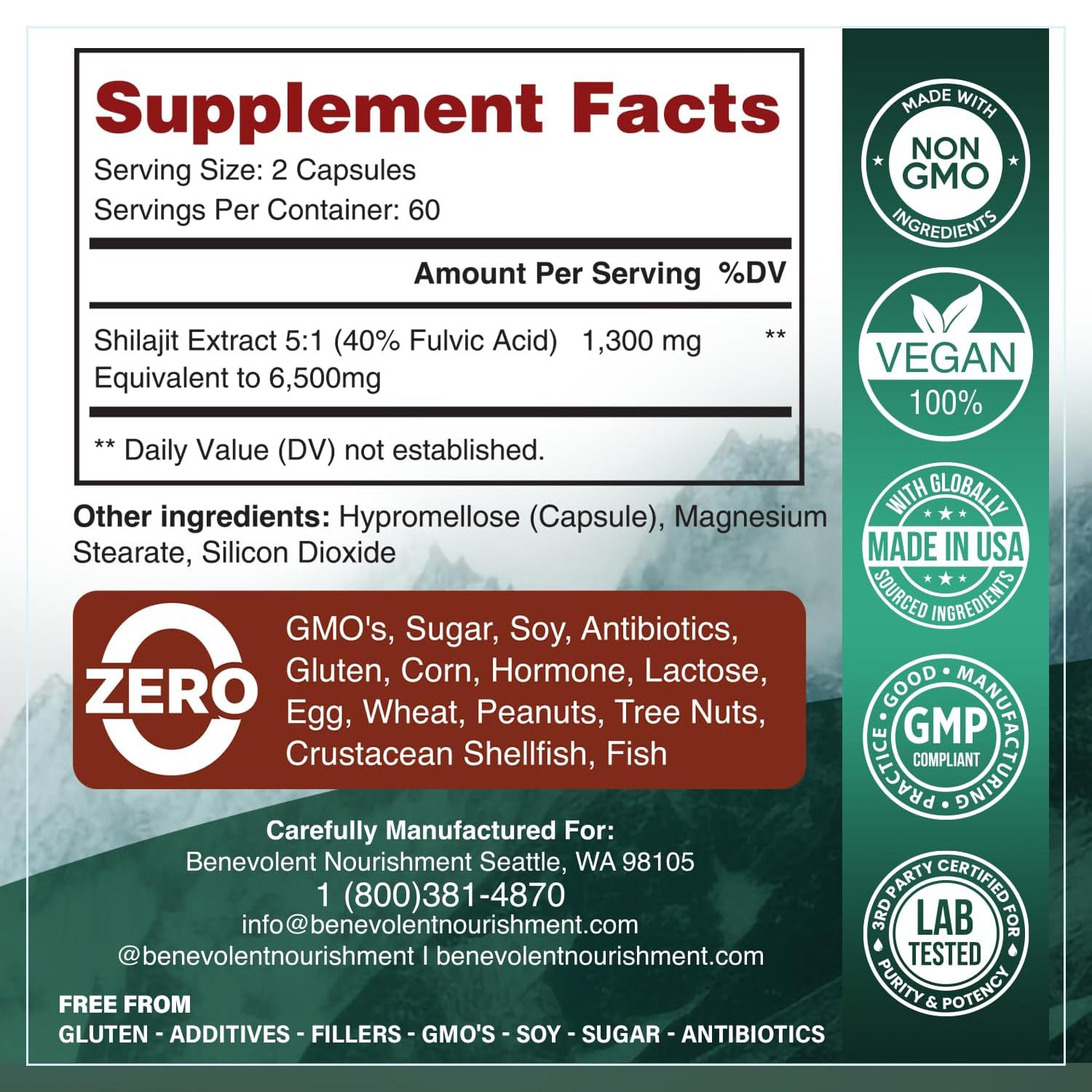 Supplement facts