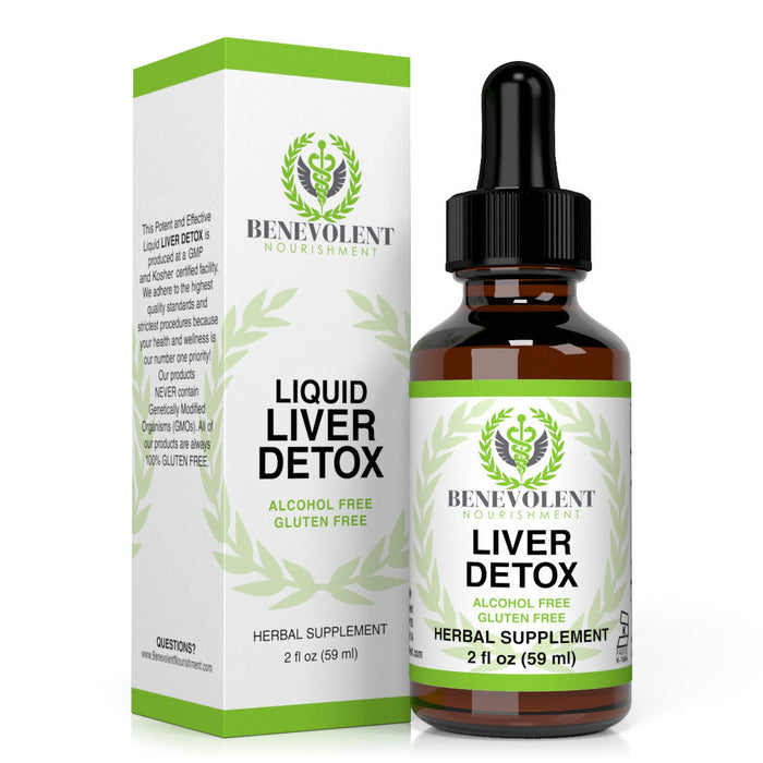 Liquid Liver Detox Drops Natural Herbal Blend (59 Servings)