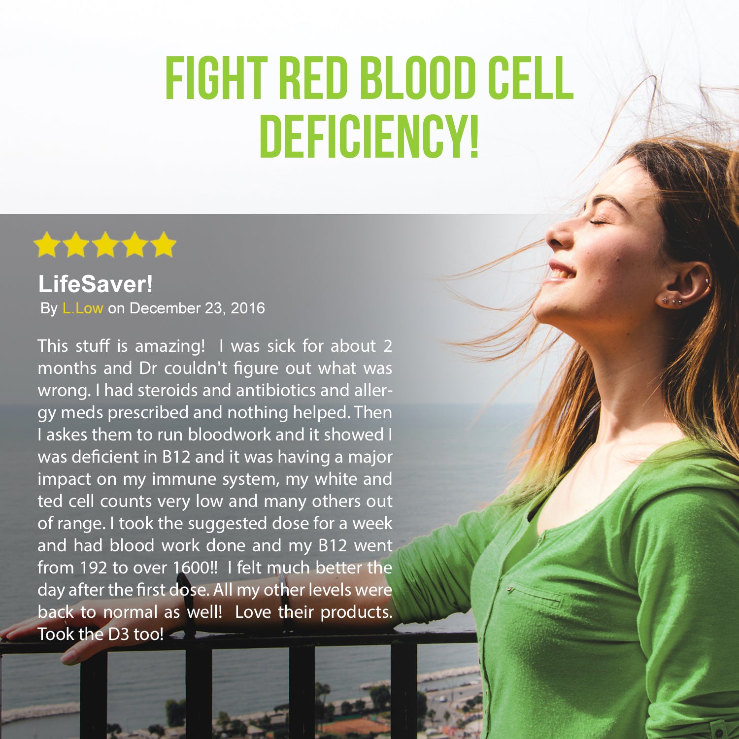 Fight red blood cell deficiency