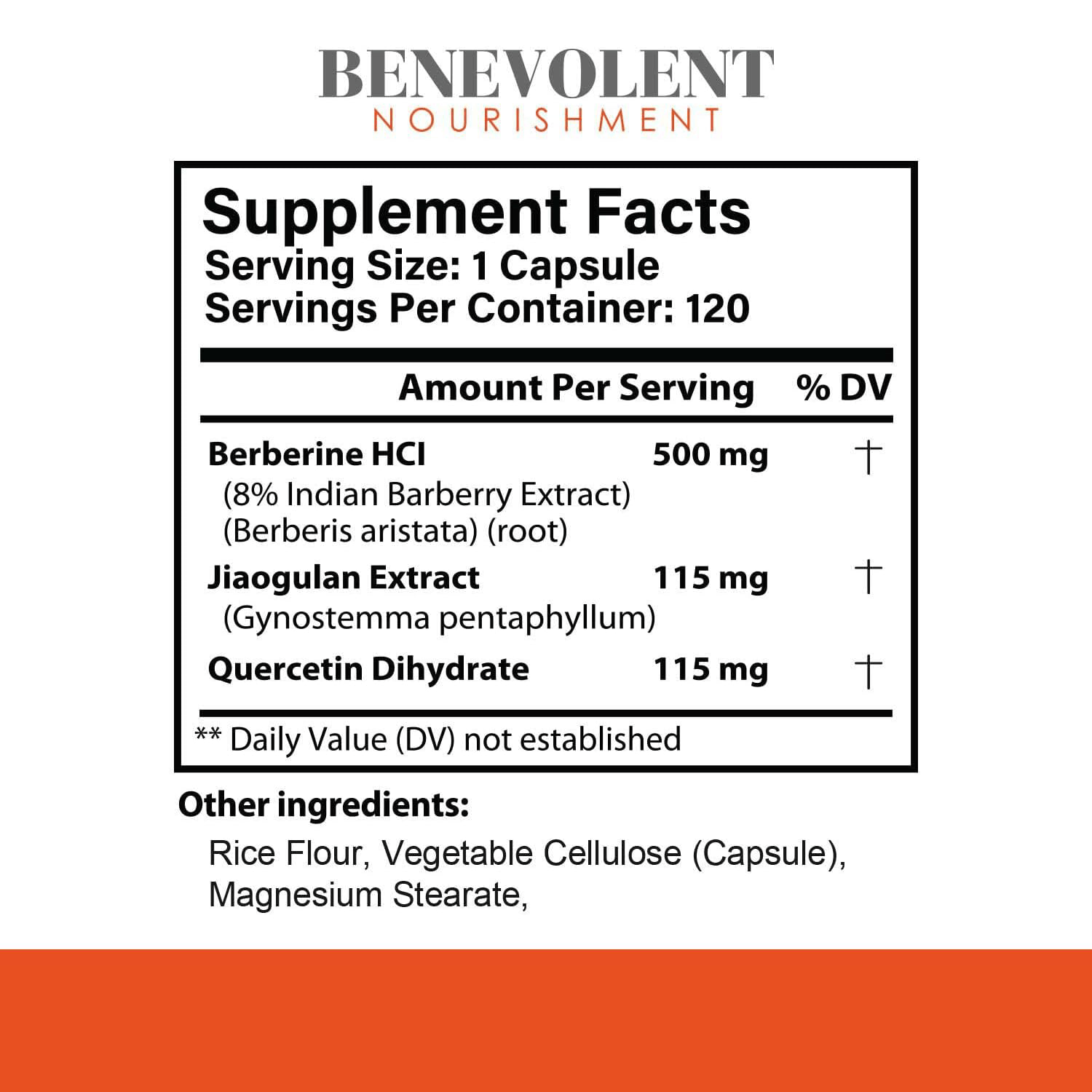 Berberine Supplement Facts