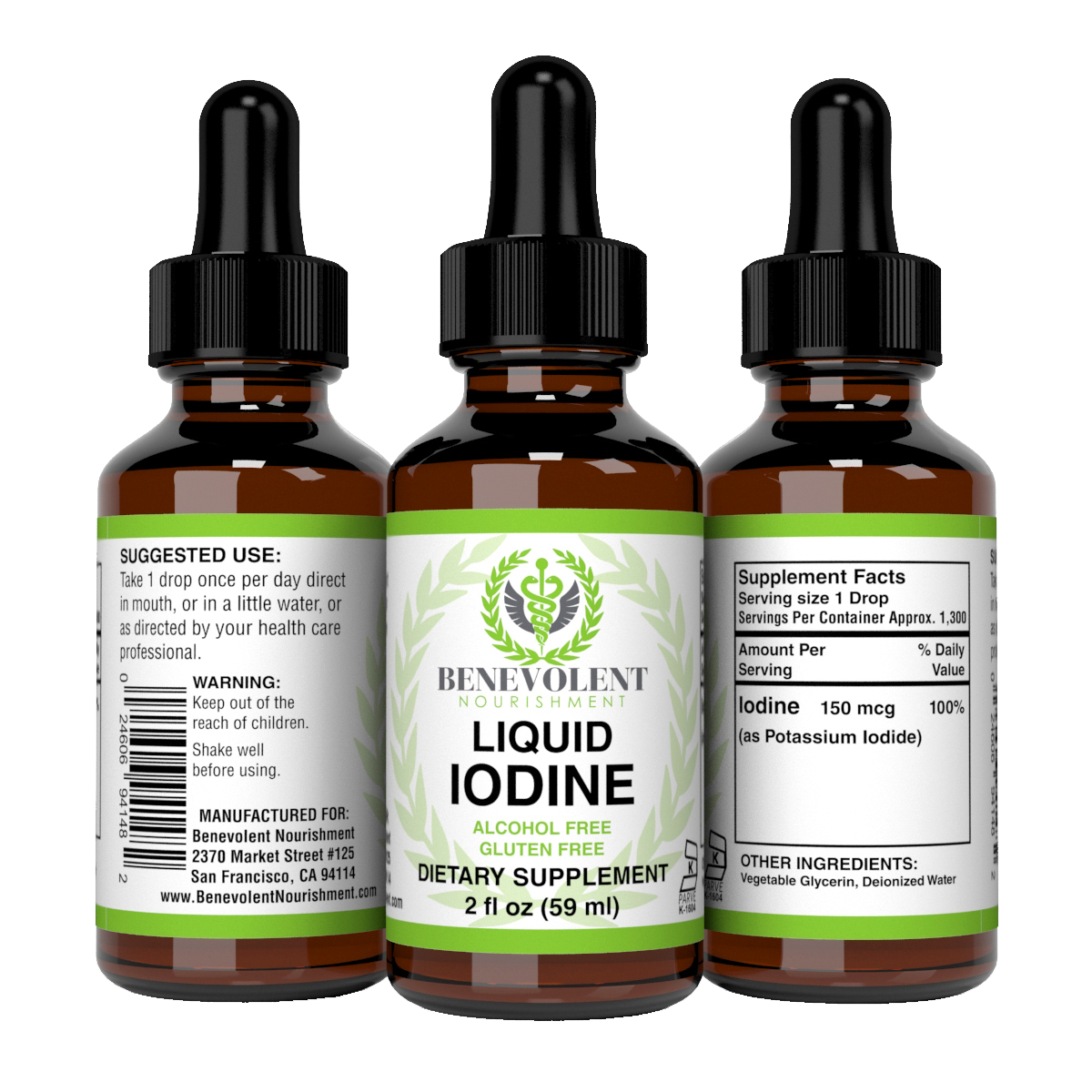 Liquid Iodine for 3 sides