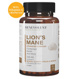 Premium Organic Lions Mane Mushroom 90 Veggie Capsules - Benevolent Nourishment Shop