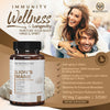 Premium Organic Lions Mane Mushroom 90 Veggie Capsules - Benevolent Nourishment Shop