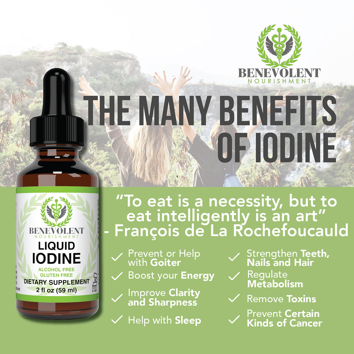 Many benefits of Liquid Iodine