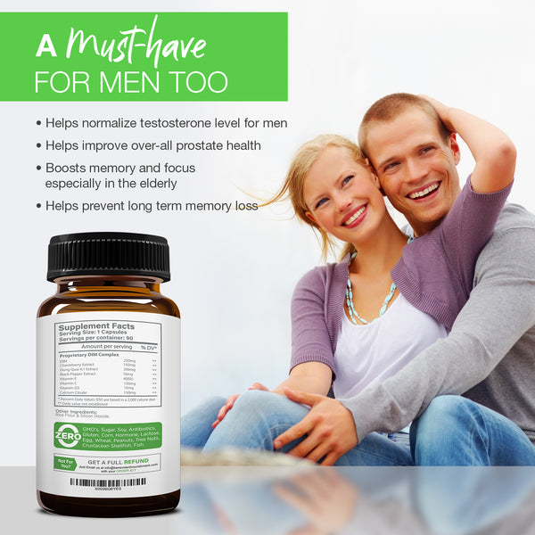 Maximum Strength DIM Supplement 250mg 90 Veggie Caps - Benevolent Nourishment Shop