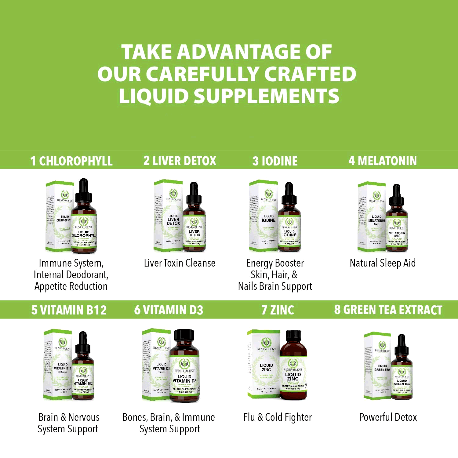 Take advantage of our liquid supplements