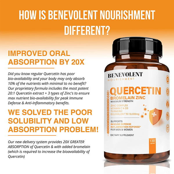 Quercetin 500mg with Bromelain