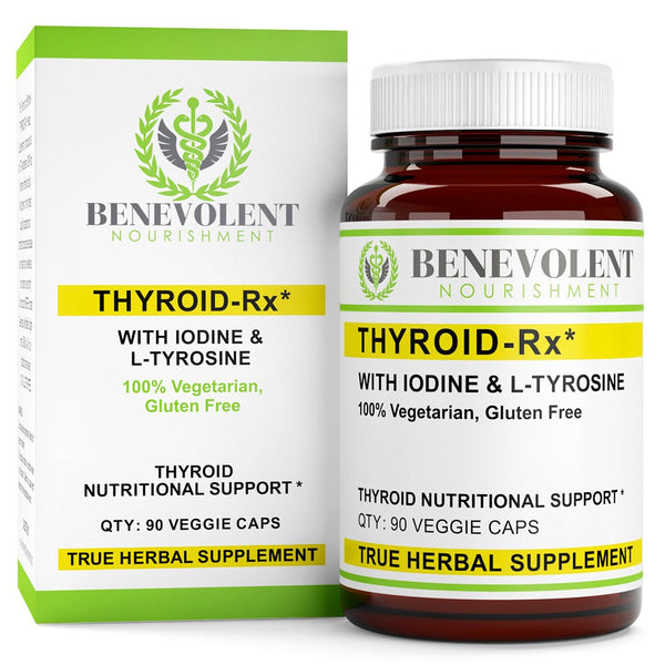 Thyroid-Rx With L-Tyrosine and Iodine 90 Veggie Caps - Benevolent Nourishment Shop