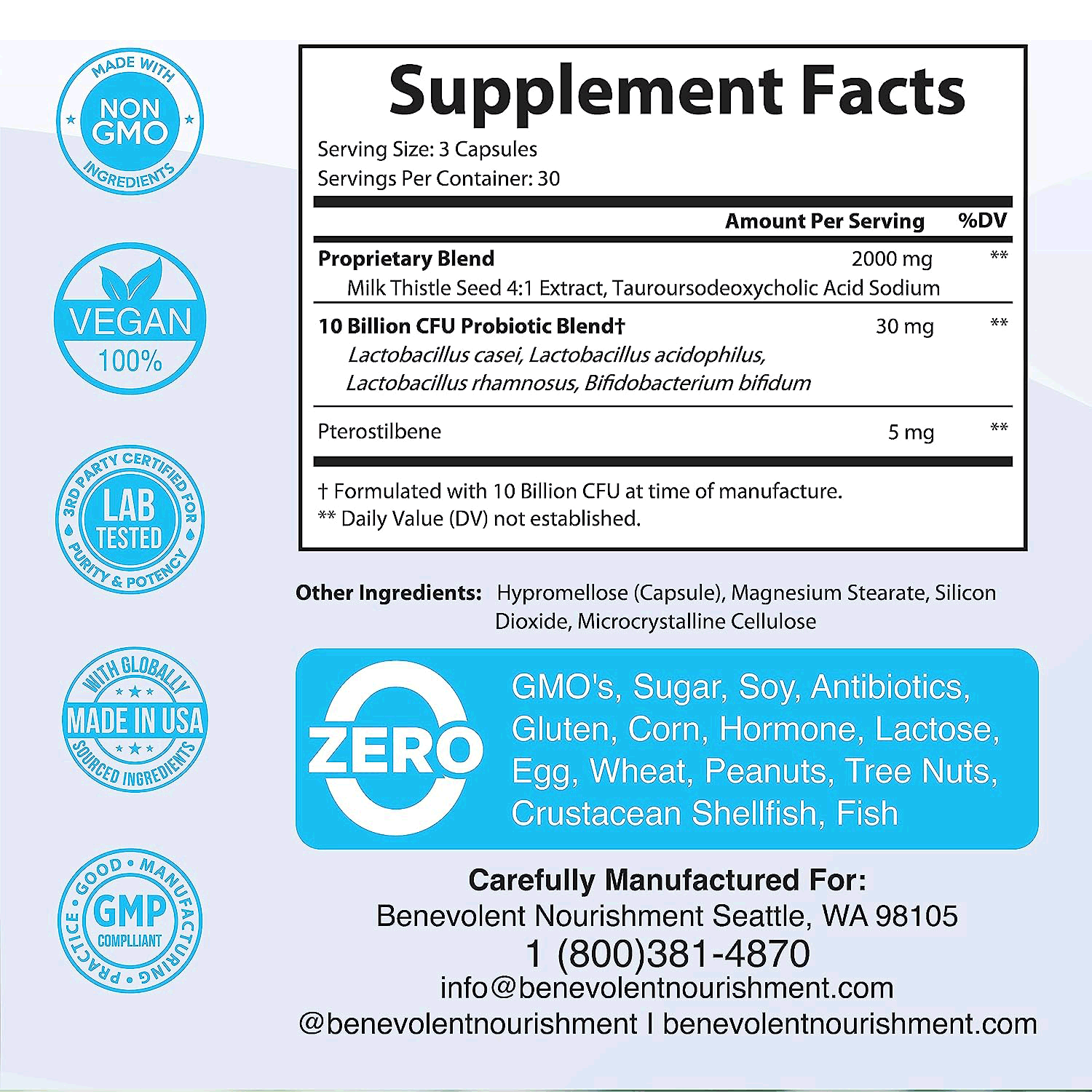 Tudca supplement facts