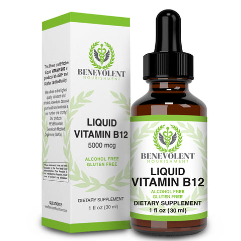 Liquid Vitamin B12 Sublingual Drops (1 oz)